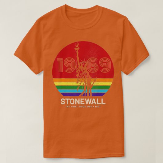 LGBTゲイレズビアンプライド50周年記念プライドモン Tシャツ (デザイン正面)
