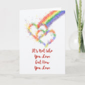 LGBTゲイレズビアン来の締め切り カード (正面)