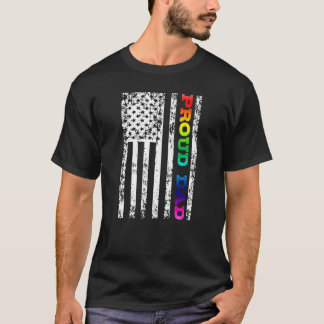 LGBTゲイレズビアン誇りを持ったパパ Tシャツ