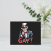 LGBTゲイ同盟プライド月おもしろい ポストカード (スタンド正面)