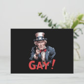 LGBTゲイ同盟プライド月おもしろい 招待状 (スタンド正面)