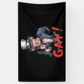 LGBTゲイ同盟プライド月おもしろい 横断幕 (縦)