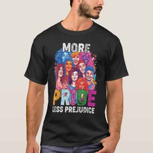 Lgbtゲイ誇りを持ったリープライド月より多くのプライドより少ないPr Tシャツ (正面)