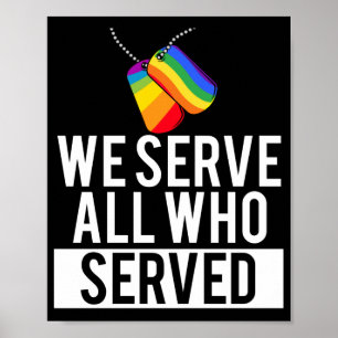 LGBTゲイ軍隊プライド私たちは提供するすべての人 ポスター
