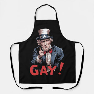 LGBTゲイ・アライ プライド月間 楽しい エプロン
