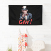 LGBTゲイ・アライ プライド月間 楽しい 横断幕 (インサイチュ)