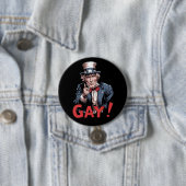 LGBTゲイ・アライ プライド月間 楽しい 缶バッジ (インサイチュ)