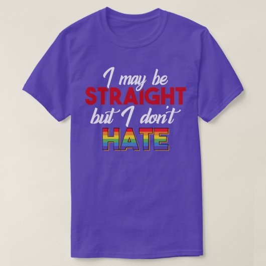 LGBTサポーターの嫌いなし Tシャツ (デザイン正面)