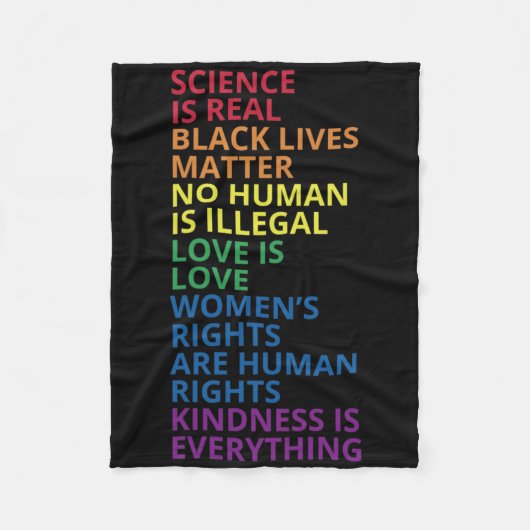 LGBTサポーターTシャツ フリースブランケット (正面)