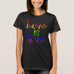 LgbtサポートレインボープライドラブズラブレズビアンGa Tシャツ