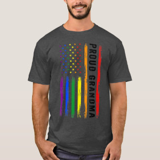 LGBTサポート誇りを持ったおばあちゃんLGBTフラッグおばあちゃんLGBT Tシャツ