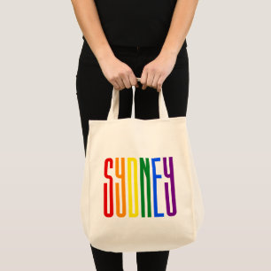 LGBTシドニー·ゲイプライド·レインボー·文字LGBTQサポート トートバッグ