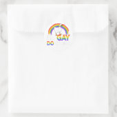 LGBTシャツはゲイ行為 ラウンドシール (バッグ)