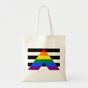 LGBTストレートの同盟国がトートバッグに旗を立てる トートバッグ