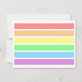 LGBTソフトライトパステルゲイプライドレインボーハガキ ポストカード
