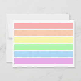 LGBTソフトライトパステルゲイプライドレインボーハガキ ポストカード