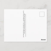 LGBTソフトライトパステルゲイプライドレインボーハガキ ポストカード (裏面)