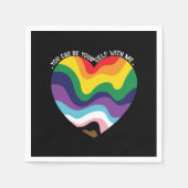 LGBTトランスジェンダーゲイ スタンダードカクテルナプキン (正面)