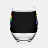 LGBTトランスジェンダーゲイ ステムなしワイングラス (左)