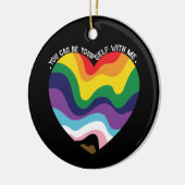 LGBTトランスジェンダーゲイ セラミックオーナメント (左)