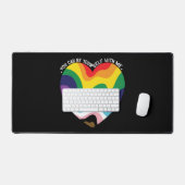 LGBTトランスジェンダーゲイ デスクマット (キーボード&マウス)