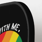 LGBTトランスジェンダーゲイ ピックルボールラケット (左詳細)