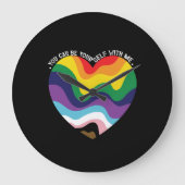 LGBTトランスジェンダーゲイ ラージ壁時計 (正面)