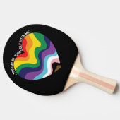 LGBTトランスジェンダーゲイ 卓球ラケット (横)