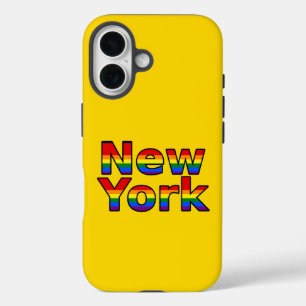 LGBTニューヨークレインボー文字 iPhone 16ケース
