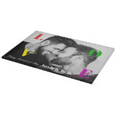 LGBTハッピーバレンタインデーカスタムフォトモノグラム カッティングボード (角)