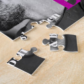 LGBTハッピーバレンタインデーカスタムフォトモノグラム ジグソーパズル (側面)