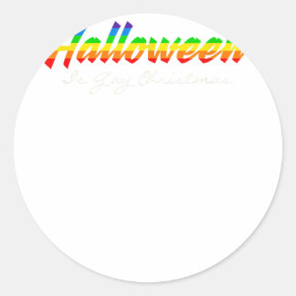 LGBTハロウィーンはゲイクリスマス ラウンドシール
