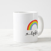 LGBTハートとレインボウズ ジャンボコーヒーマグカップ (正面右)