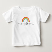 LGBTハートとレインボウズ ベビーTシャツ (正面)
