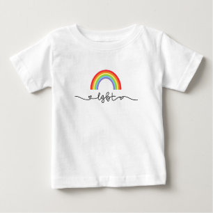 LGBTハートとレインボウズ ベビーTシャツ