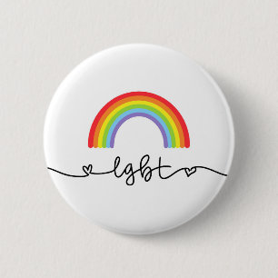 LGBTハートとレインボウズ 缶バッジ