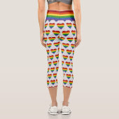 LGBTハートプライドフラググリッター カプリレギンス (裏面)