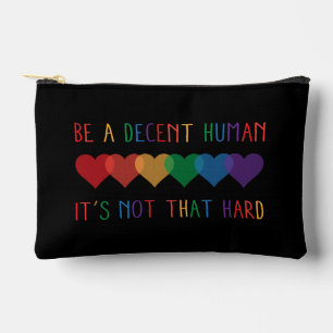 LGBTハートレトロは立派な人間だ アクセサリーポーチ