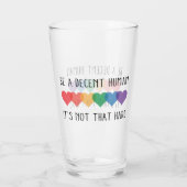 LGBTハートレトロは立派な人間だ タンブラーグラス