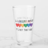 LGBTハートレトロは立派な人間だ タンブラーグラス