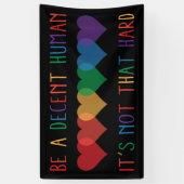 LGBTハートレトロは立派な人間だ 横断幕 (縦)