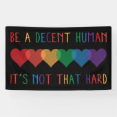 LGBTハートレトロは立派な人間だ 横断幕 (横)