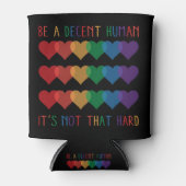 LGBTハートレトロは立派な人間だ 缶クーラー (正面)