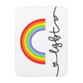 LGBTハート&レインボウ マグネット (縦)