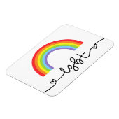 LGBTハート&レインボウ マグネット (左側)