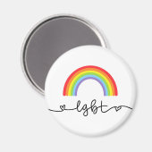 LGBTハート&レインボウ マグネット (正面/裏面)