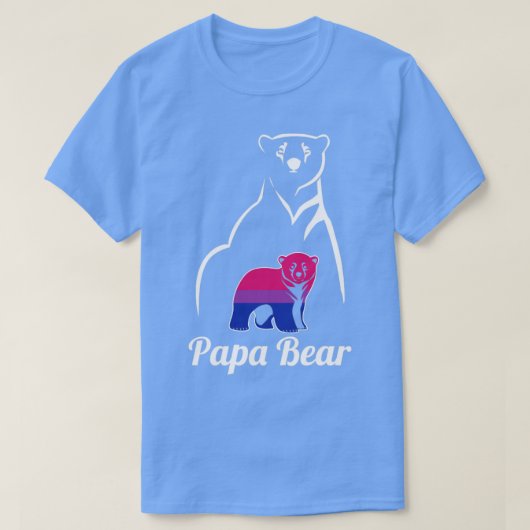 LGBTバイセクシュアルパベアビプライド国旗 Tシャツ (デザイン正面)