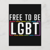 LGBTバイセクシュアル・レズビアンになる無料ゲイプライド エンクロージャーカード (裏面)