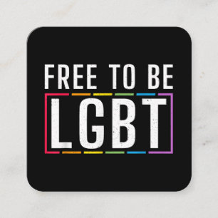 LGBTバイセクシュアル・レズビアンになる無料ゲイプライド スクエア名刺