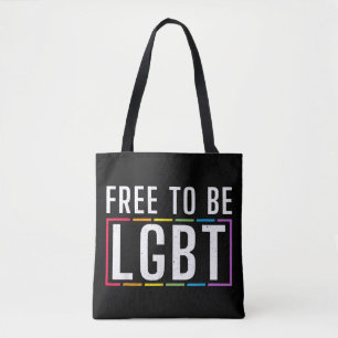 LGBTバイセクシュアル・レズビアンになる無料ゲイプライド トートバッグ